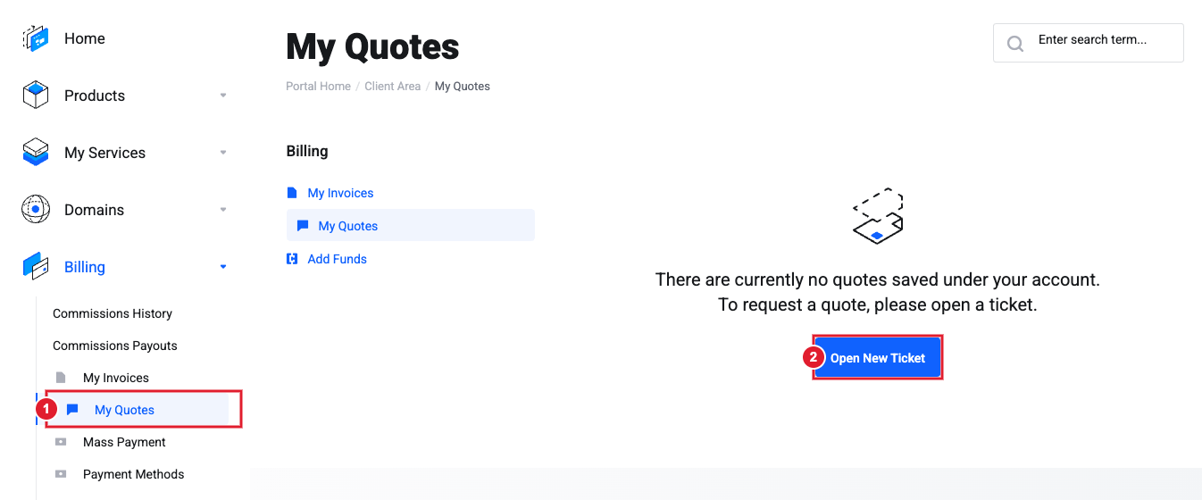 My Quotes page